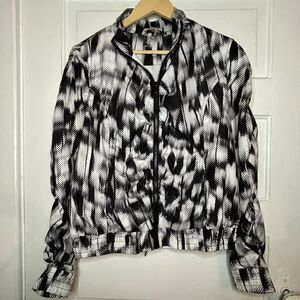 Calvin Klein Performance Jacket w/ Bow & Ruched Back Detail